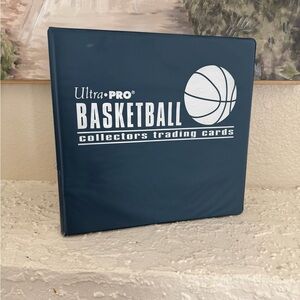 Ultra PRO Blue Basketball Trading Card Binder + sheets included